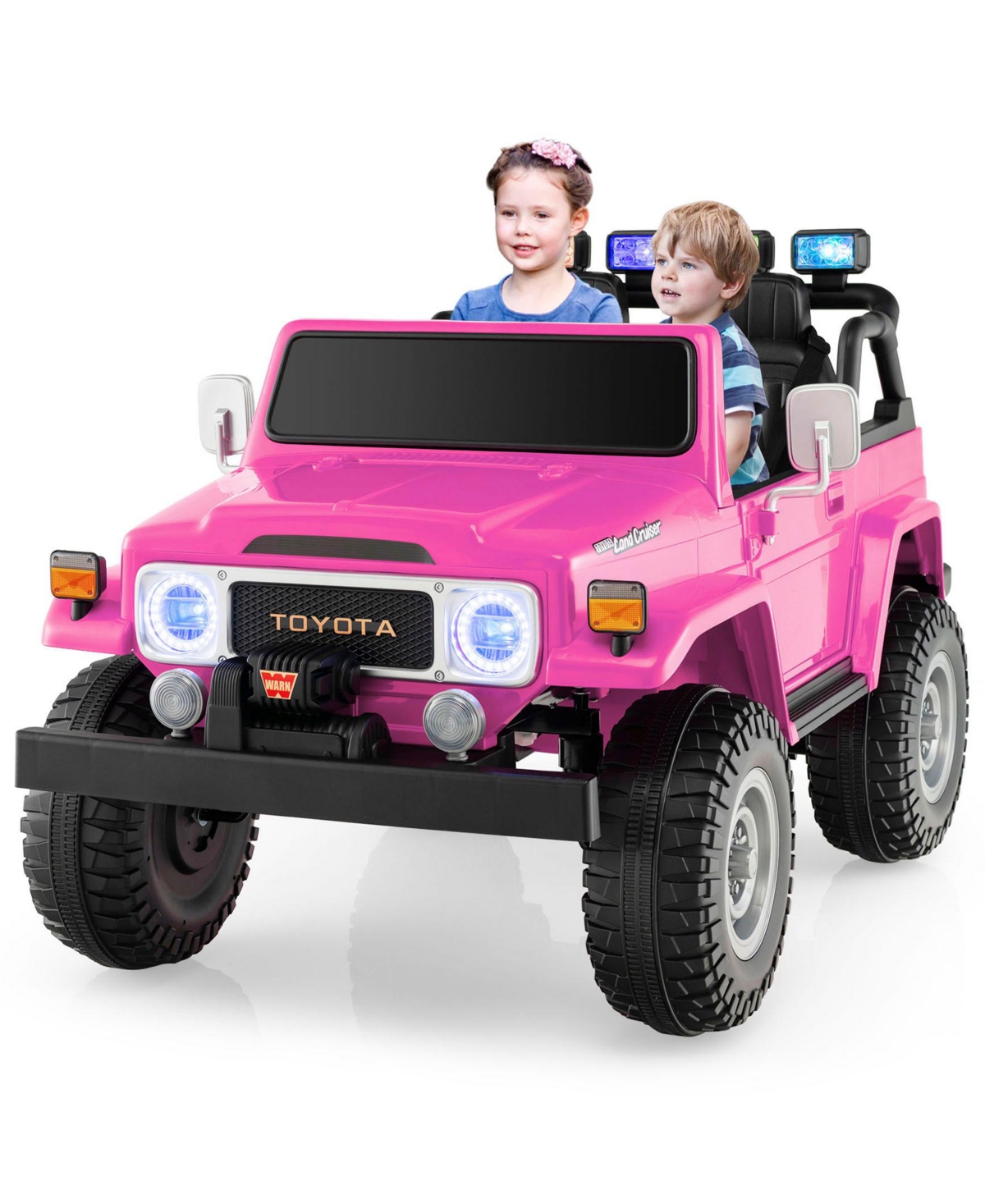 12V 2-Seat Licensed Kids Ride On Toyota FJ40 Car with 2.4G Remote Control