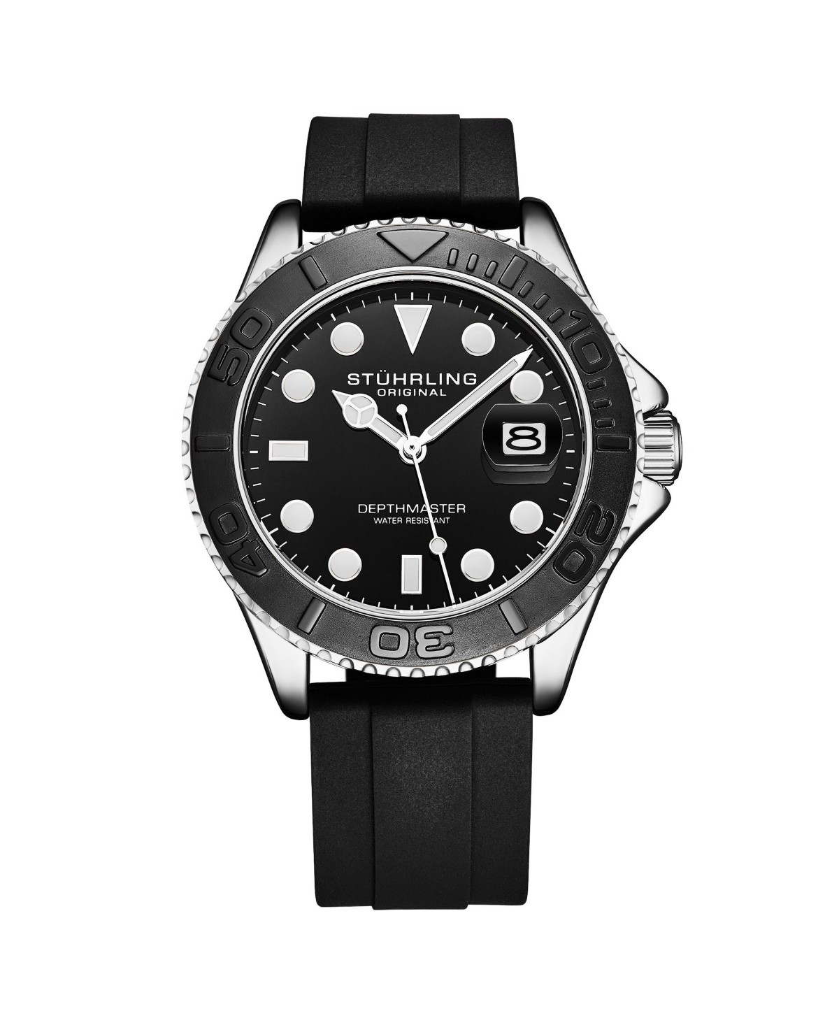 Мужские кварцевые дайвер-часы Stuhrling Depthmaster 4072, 42 мм — фото 2