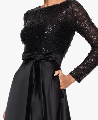 Women's Long Sleeve Ball Gown