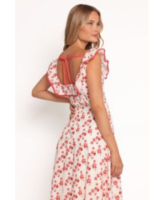 Women's Lucille Maxi Dress - Red Floral
