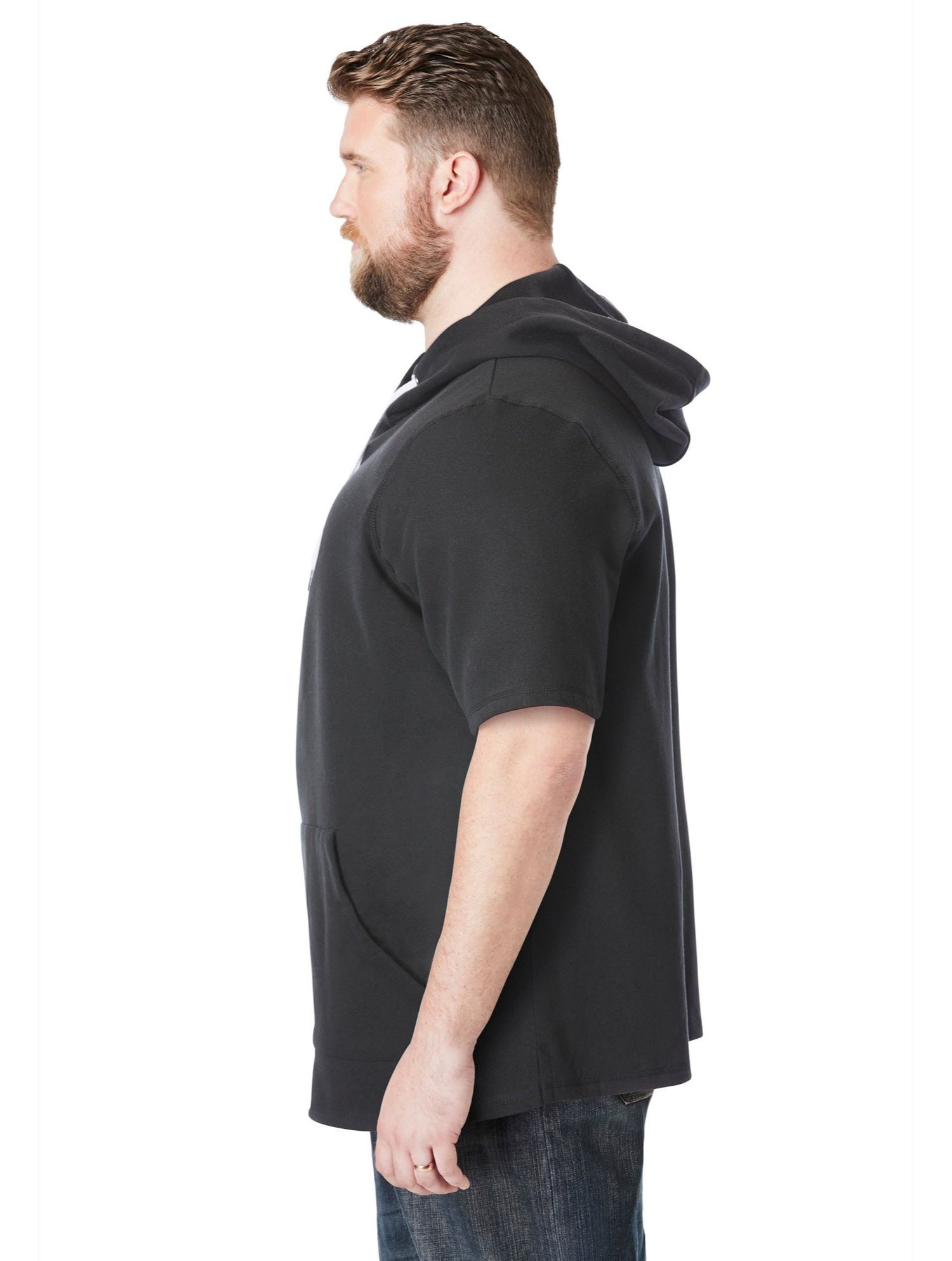 Big & Tall by KingSize by KingSize Short-Sleeve Hoodie