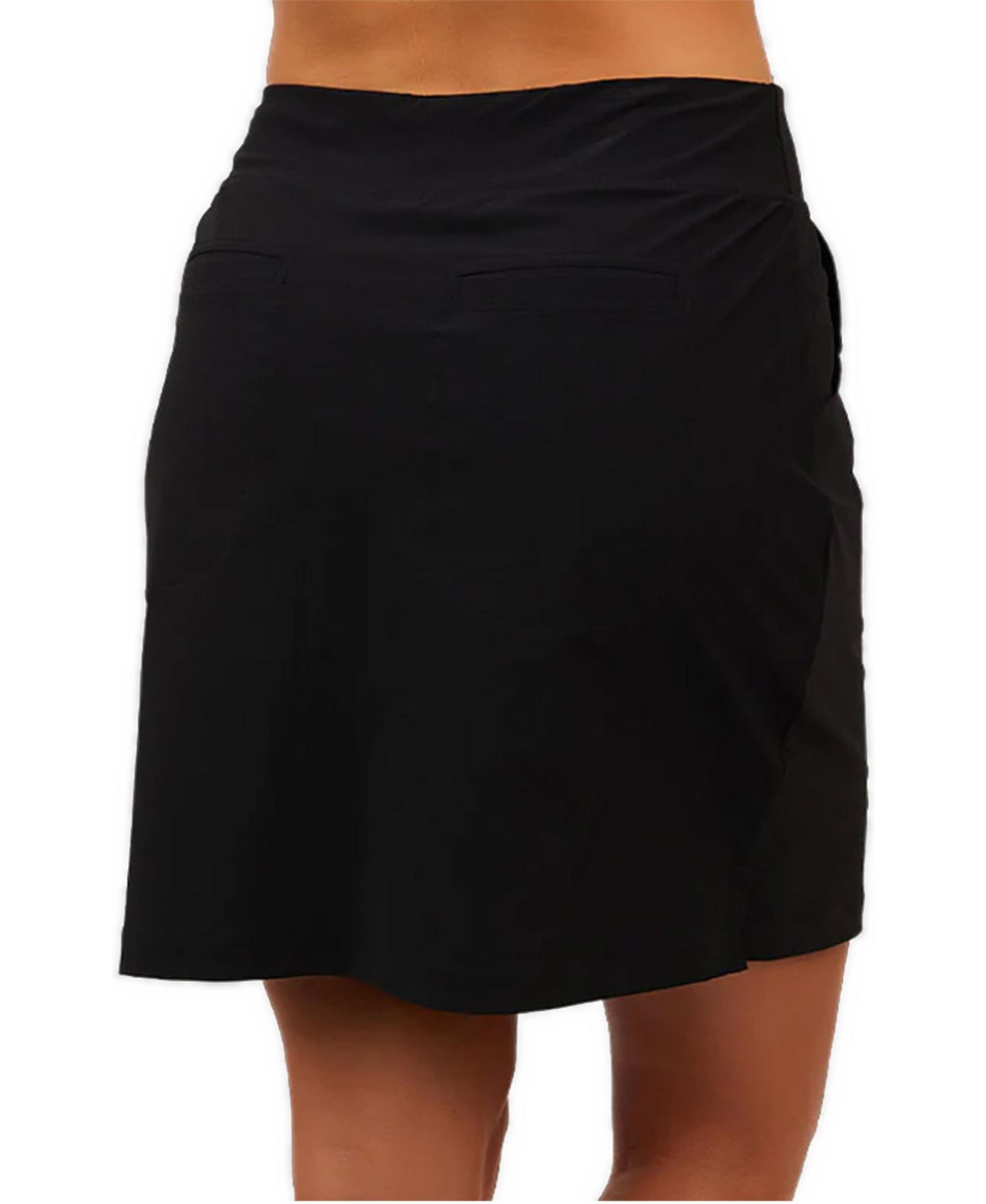 Женская юбка-шорты Sofibella 18 in UV Staples Golf Skort, цвет: Чёрный — фото 2