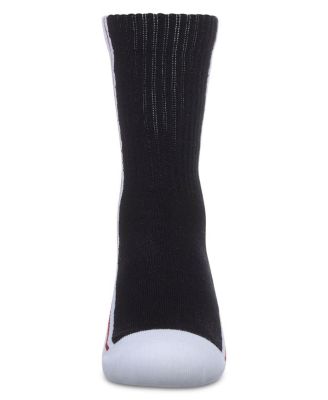 Girls Color Block Stripe Crew Socks