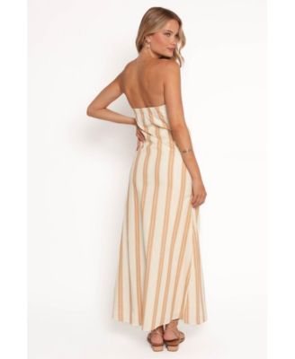 Women's Luisa Midi Dress - Brown Stripe