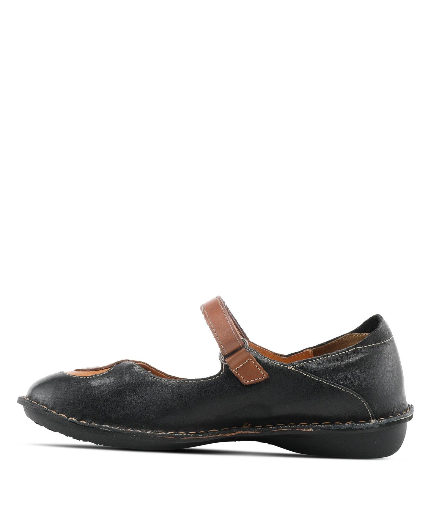 Женские балетки Spring Step Cosmic Mary Jane with Smooth Leather Upper, цвет: Чёрный — фото 2
