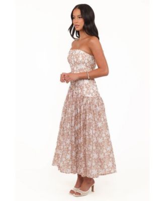 Women's Nyx Strapless Maxi Dress - Mocha