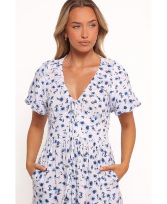 Women's Roberts Maxi Dress - Blue Ditsy Floral