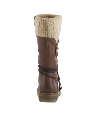 Acaphine Water-Resistant Booties with Faux Shearling Lining