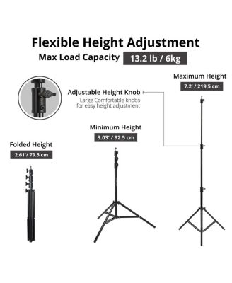 2336 43" Apollo Orb with Removable Front Diffusion Panel - Fiberglass Frame - Bundle With Flashpoint Pro Air Cushioned Heavy Duty Light Stand