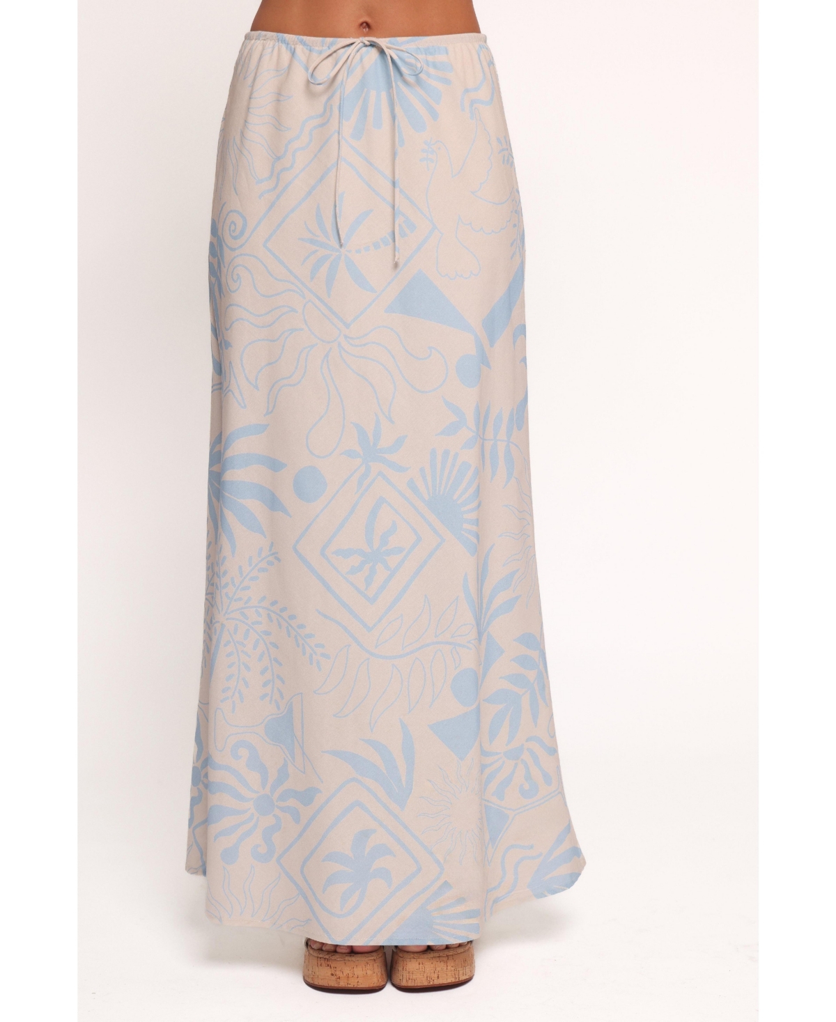 Petal and Pup Women's Elena Maxi Skirt - Blue Soleil