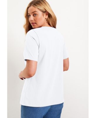 Women's June + Vie Short-Sleeve Crewneck One + Only Tee