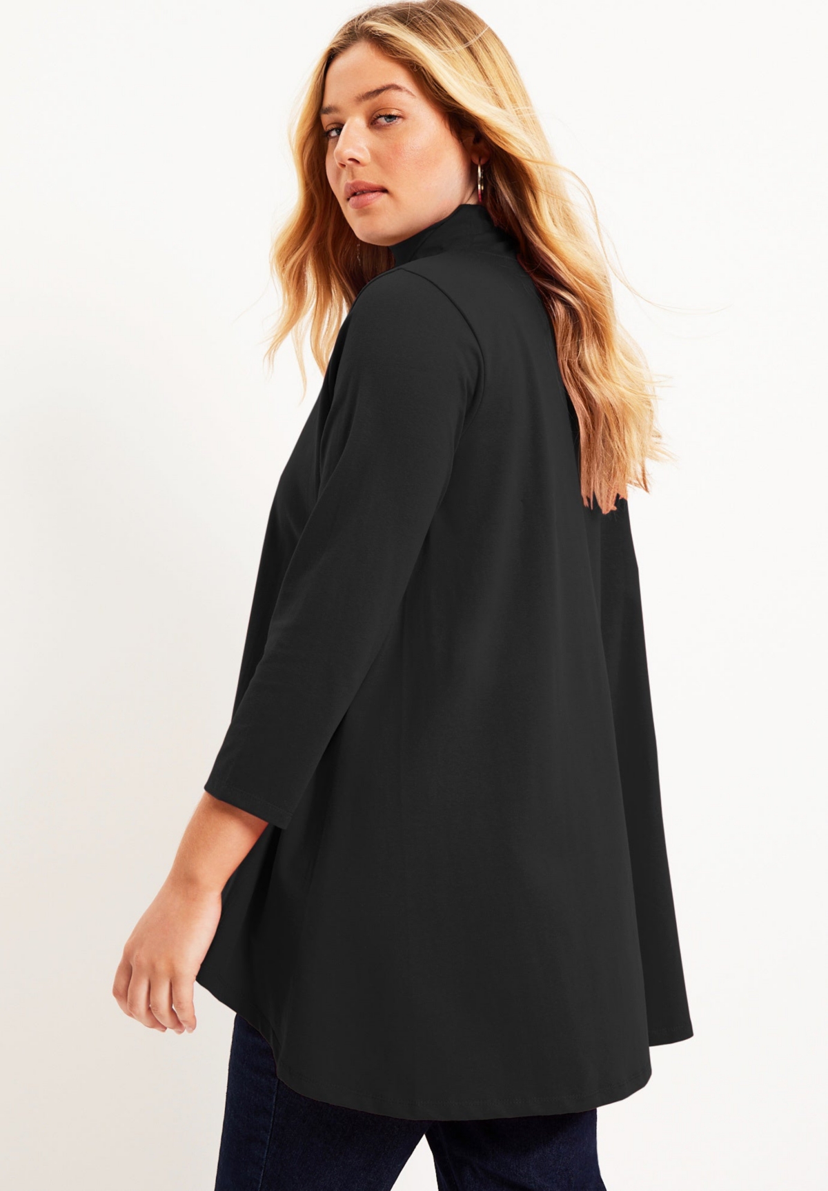 June + Vie Women's One+Only Mock-Neck Tunic
