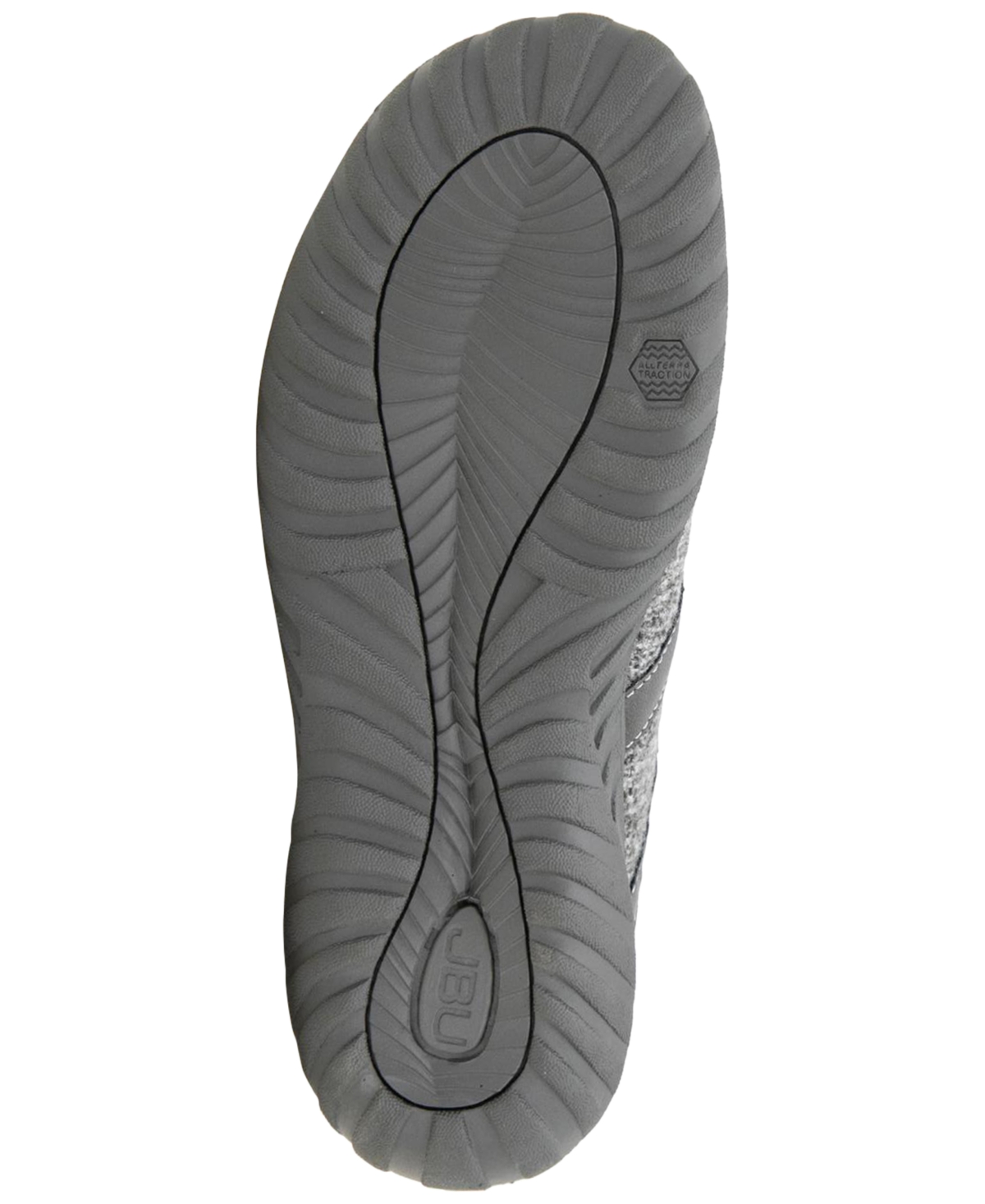Jbu Women's Nina Slip On Mary-jane Flats In Gray