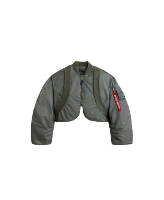 Women's Knit Rib Ma-1 Flight Jacket W