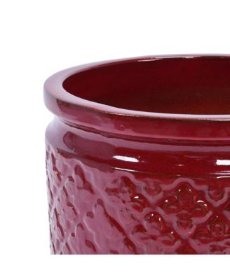 Set of 3 Modern Ceramic Planter Pots