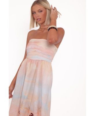 Women's Marcia Midi Dress - Sunset Print