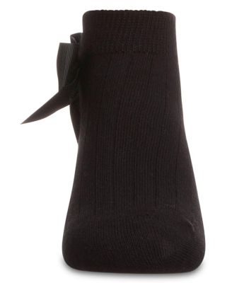 Little Girls Ribbed Bow Anklet Socks
