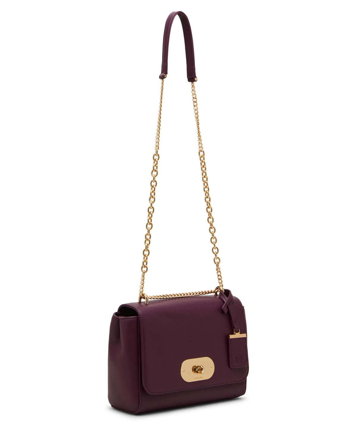 Anne Klein Flap Small Shoulder Bag In Purple