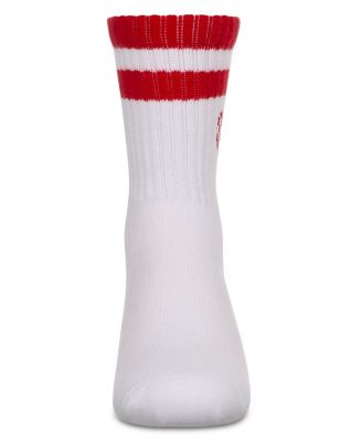 Big Girls Checkered Heart Crew Socks