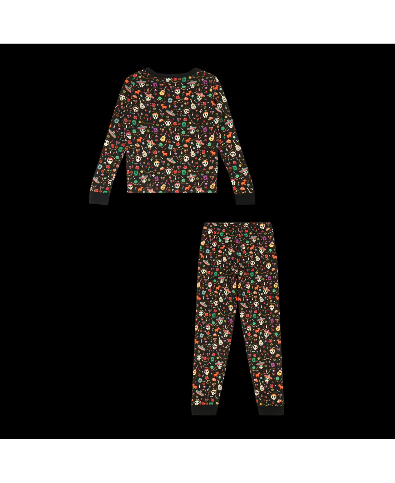 Kids Dia de los Muertos 2-Piece Set - Calaveras & Icons Print