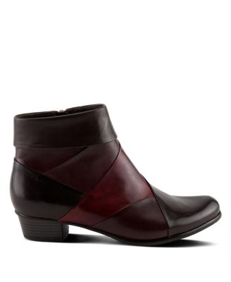 Mayvilla Colorblock Leather Bootie with Fold-Over Cuff and Removable Insole