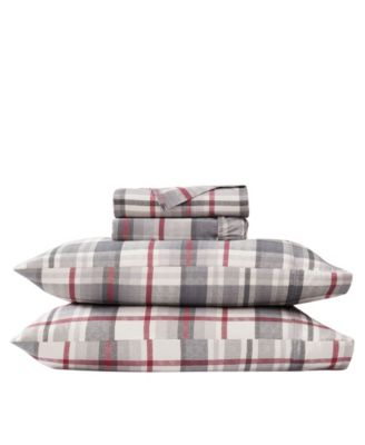 Highland Plaid Extra Deep Pocket 300-Thread Count 4-Pc. Sheet Set, Queen