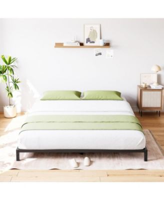 6 Inch Full Bed Frame No Box Spring Needed, Heavy Duty Metal Platform Bed Frame Full Size for Bedroom Easy Assembly, Noise Free, Black, Full
