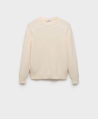 Men's Cotton Braided Sweater