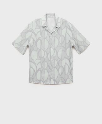 Men's Printed Short-Sleeved Shirt