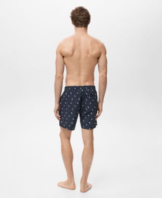 Men's Seashell Print Swimsuit