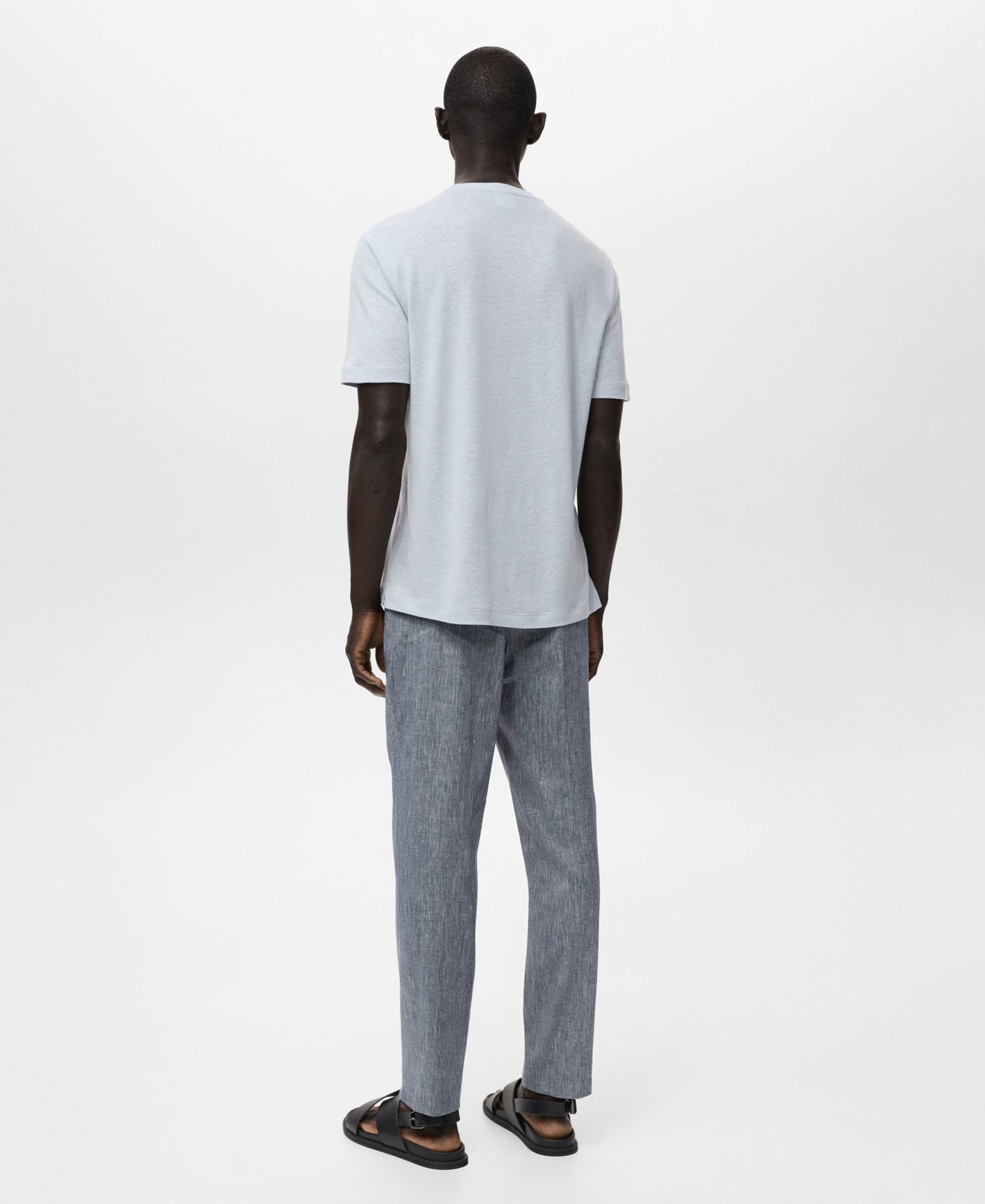 Men's Linen Slim-Fit T-Shirt