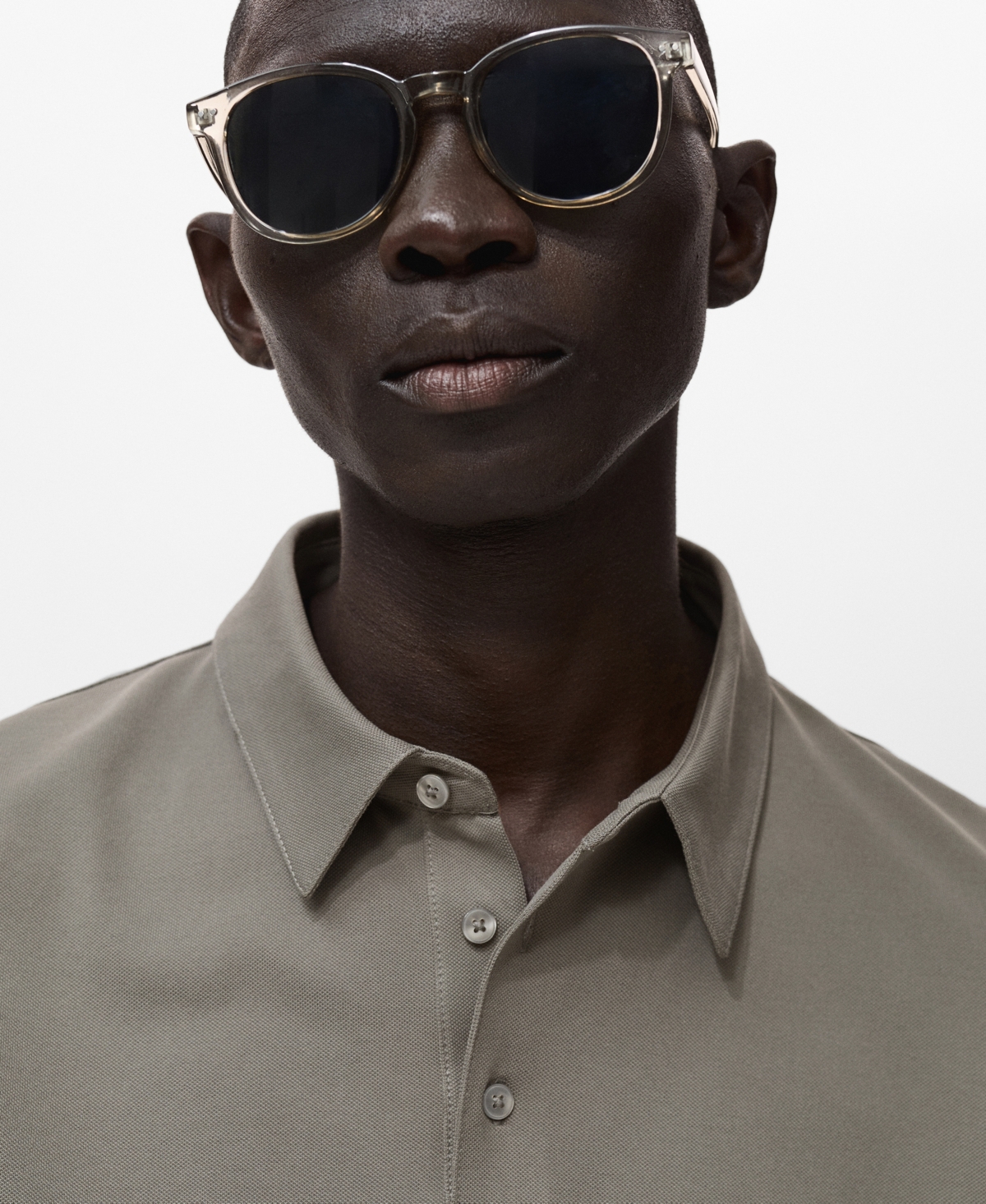 Mango Men's Cotton Pique Polo Shirt In Brown