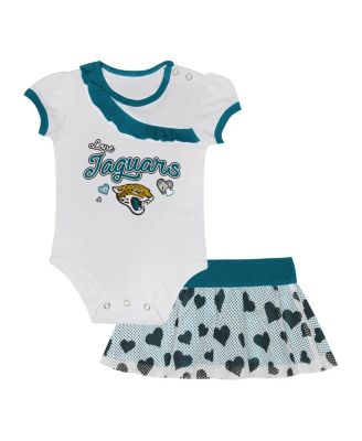 Outerstuff - Baby Boys and Girls Jacksonville Jaguars Love My Team Bodysuit Skirt Set