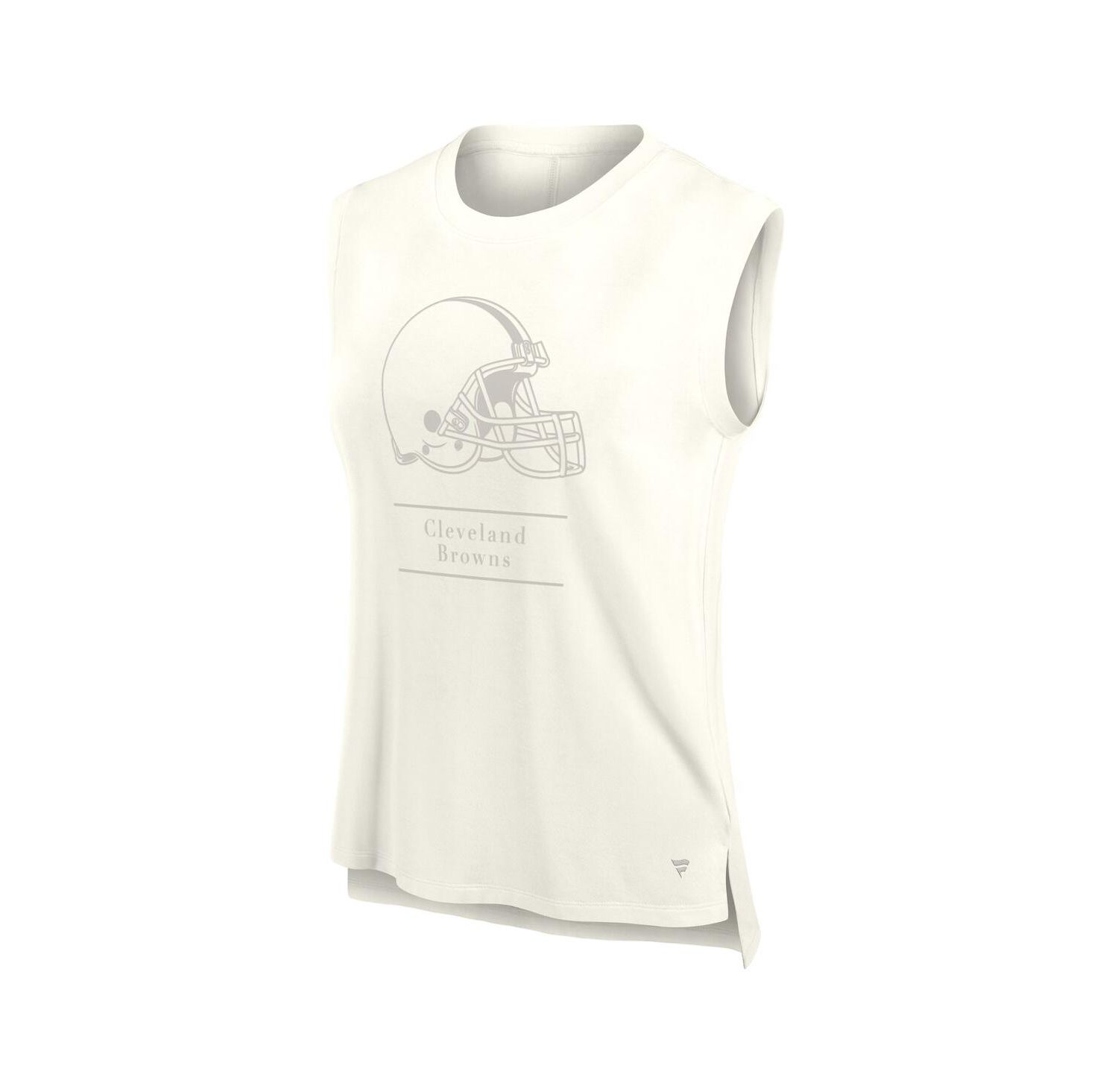 Women's Cream Cleveland Browns Studio Embrace Tank Top