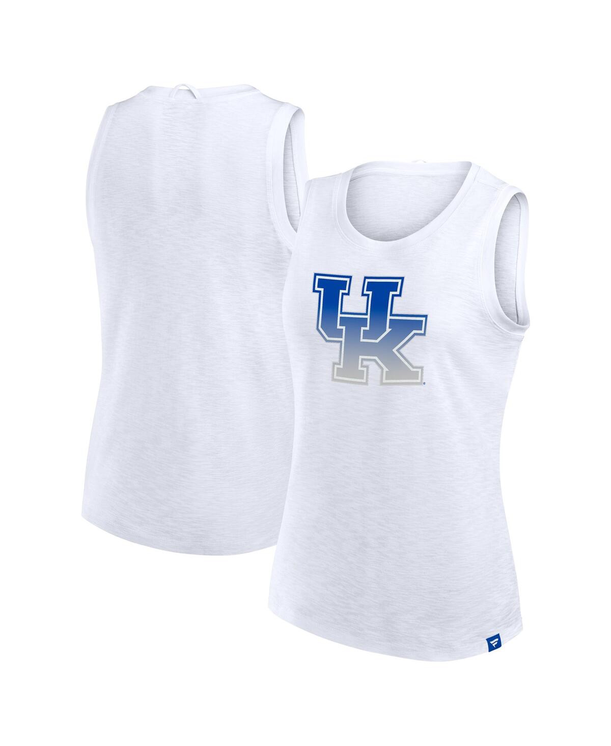 Fanatics Women's White Kentucky Wildcats Activate Slub Tank Top In White