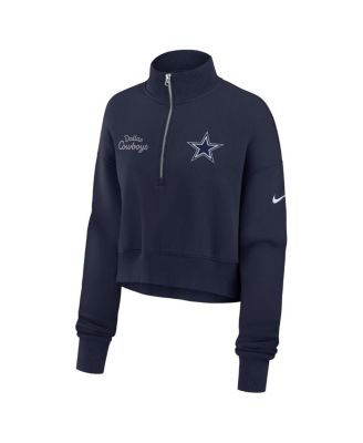 Women's Navy Dallas Cowboys Primetime Phoenix Half-Zip Sweatshirt