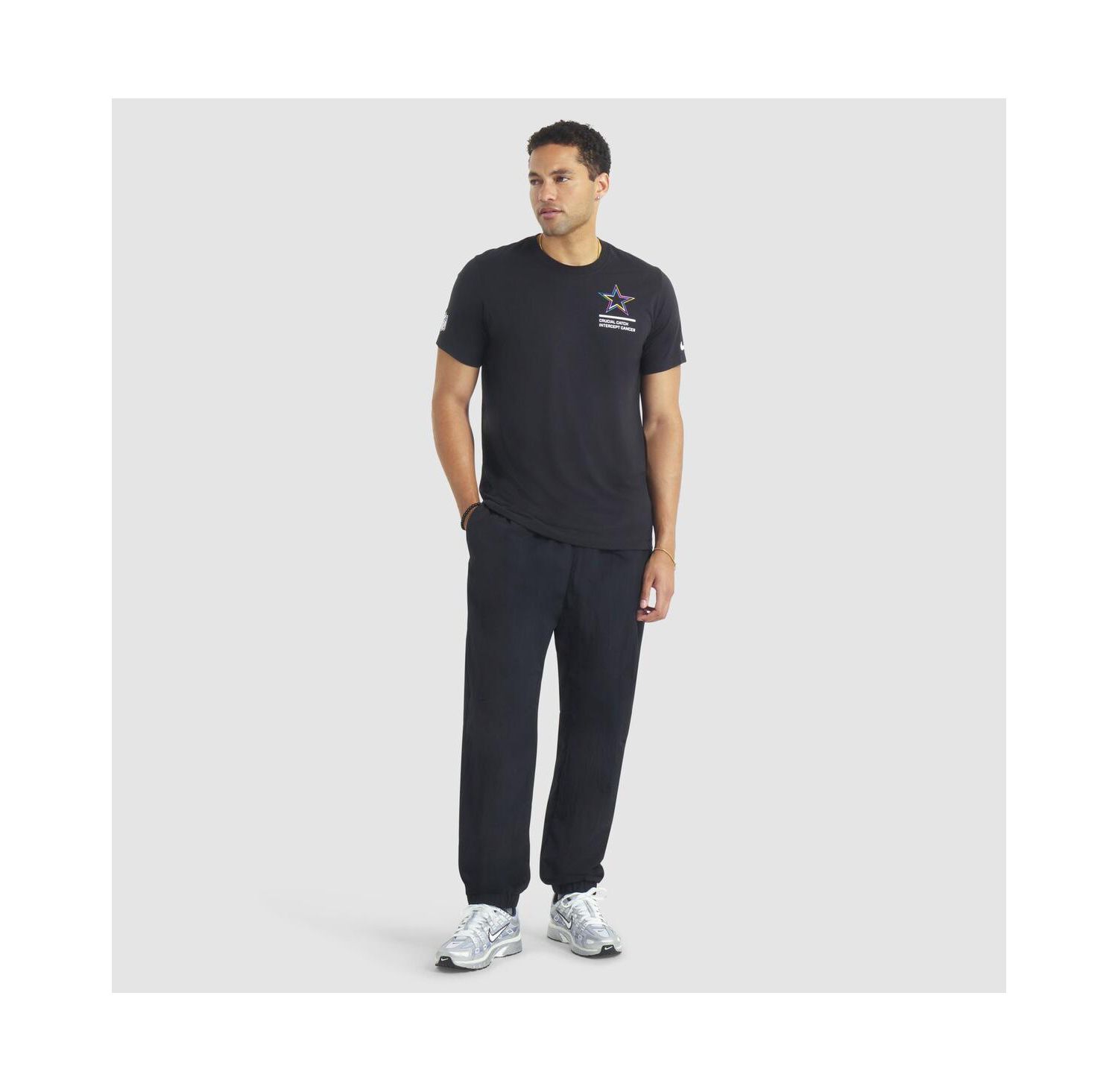 Men's Black Dallas Cowboys 2025 NFL Crucial Catch Tri-Blend Dri-FIT T-Shirt