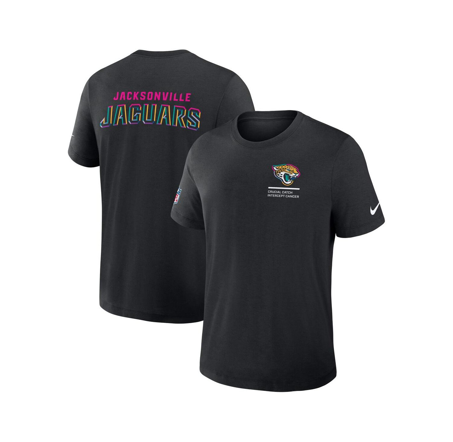 Men's Black Jacksonville Jaguars 2025 NFL Crucial Catch Tri-Blend Dri-FIT T-Shirt