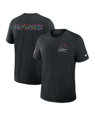 Nike - Men's Black Los Angeles Rams 2025 NFL Crucial Catch Tri-Blend Dri-FIT T-Shirt