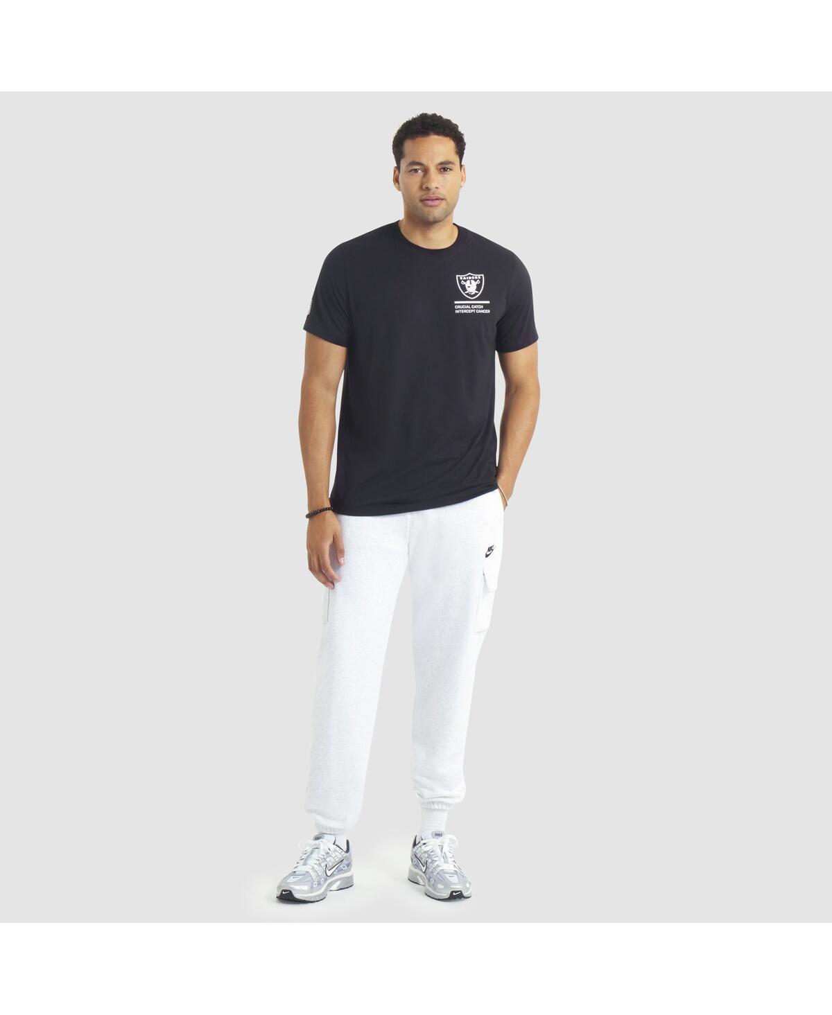 Nike Men's Black Las Vegas Raiders 2025 Nfl Crucial Catch Tri-blend Dri-fit T-shirt In Black