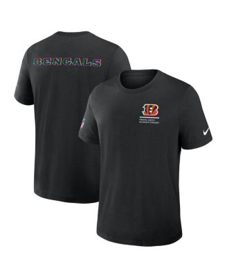 Nike - Men's Black Cincinnati Bengals 2025 NFL Crucial Catch Tri-Blend Dri-FIT T-Shirt