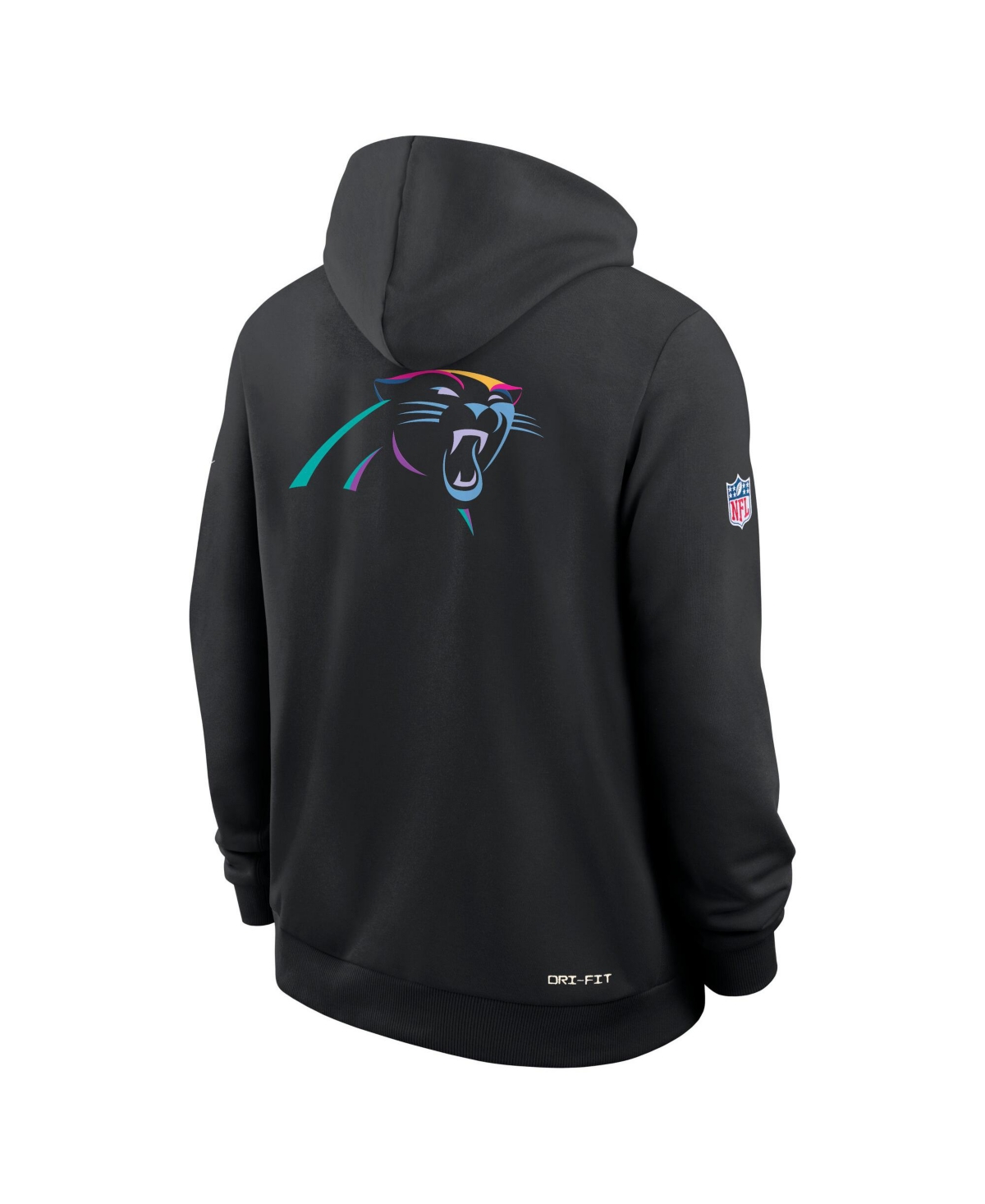 Nike Carolina Panthers Crucial Catch Sideline  Men's Dri-fit Nfl Pullover Hoodie In Black