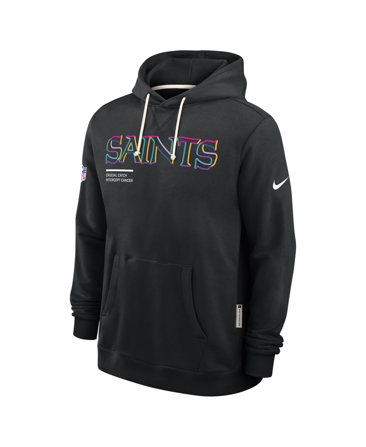 Nike Houston Texans Crucial Catch Sideline  Men's Dri-fit Nfl Pullover Hoodie In Black