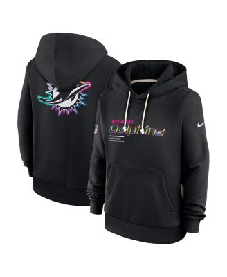 Nike - Women's Black Miami Dolphins 2025 NFL Crucial Catch Sideline Standard Issue Dri-FIT Hoodie