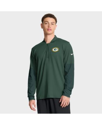 Nike - Men's Green Green Bay Packers Sideline Dri-FIT Half-Zip Pullover