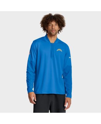 Nike - Men's Powder Blue Los Angeles Chargers Sideline Dri-FIT Half-Zip Pullover