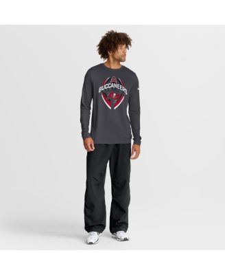Men's Anthracite Tampa Bay Buccaneers Primetime Legend Icon Performance Long Sleeve T-Shirt
