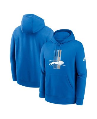 Nike - Men's Blue Detroit Lions Club Fleece Pullover Hoodie