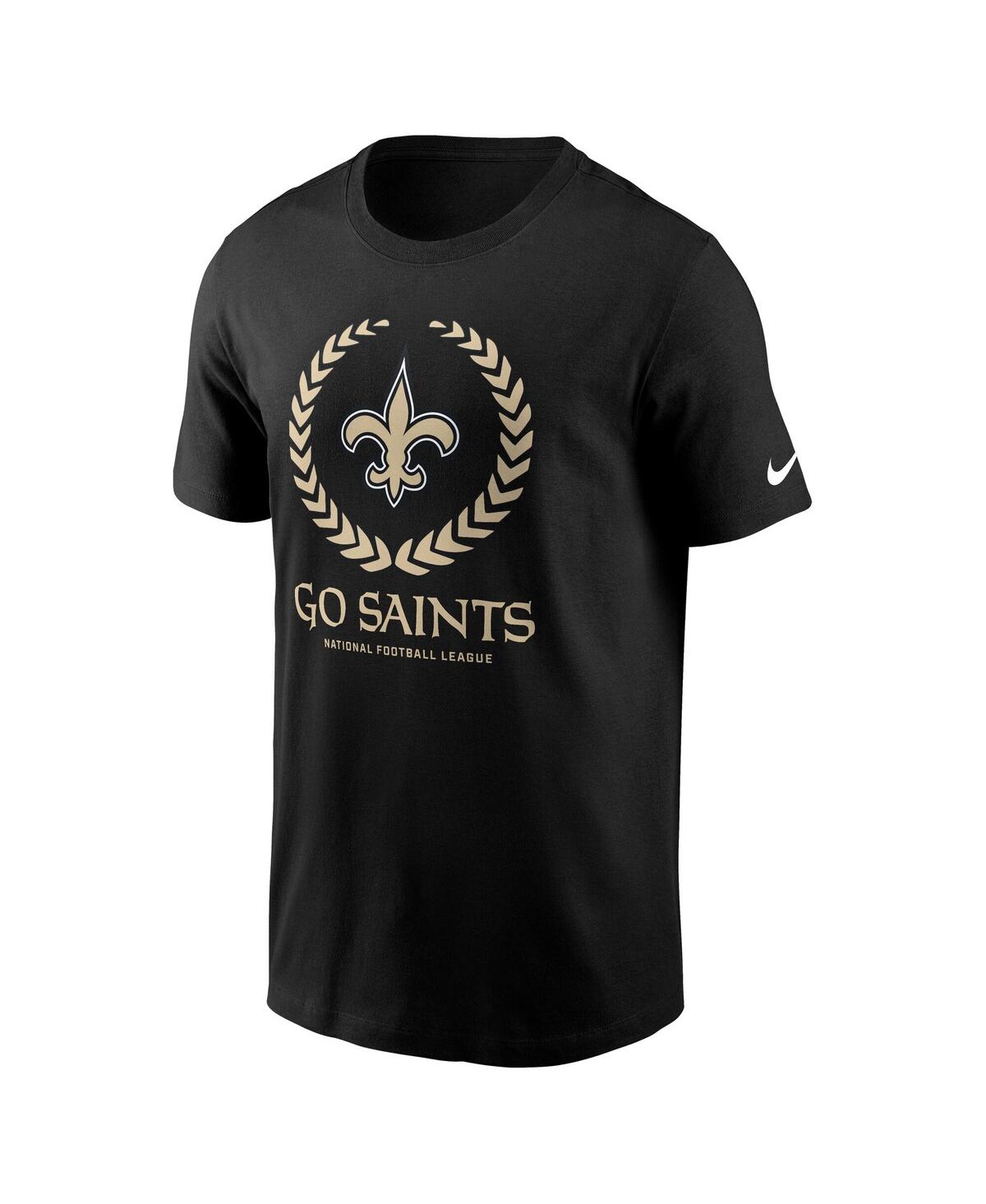 Nike Men's Black New Orleans Saints Primetime Local Essential T-shirt In Black