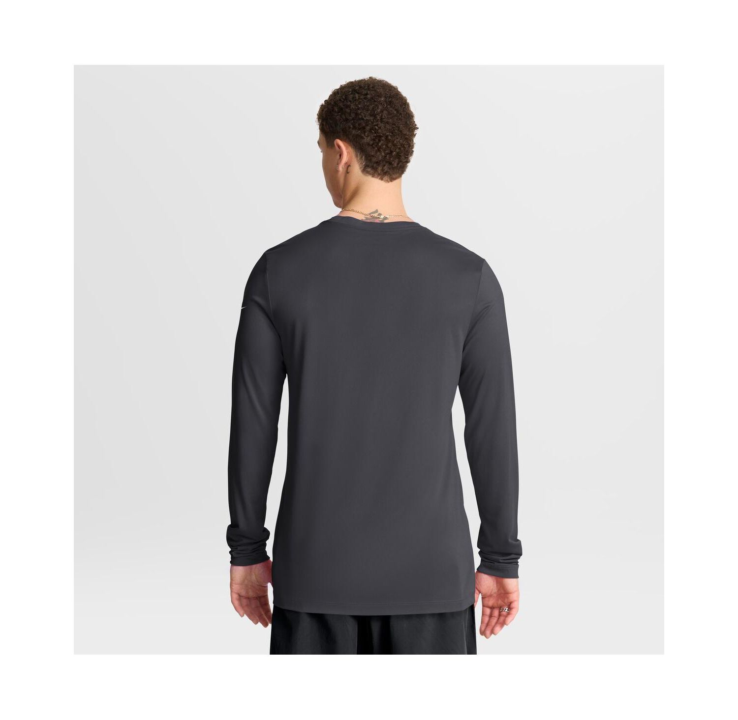 Men's Anthracite Los Angeles Rams Primetime Legend Icon Performance Long Sleeve T-Shirt